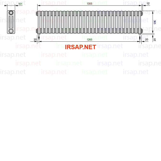 Радиатор IRSAP Tesi 30365/29 T16 CL 01